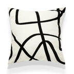 The Niomi – Suede Geometric Embroidered Cushion Cover