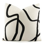 The Niomi – Suede Geometric Embroidered Cushion Cover
