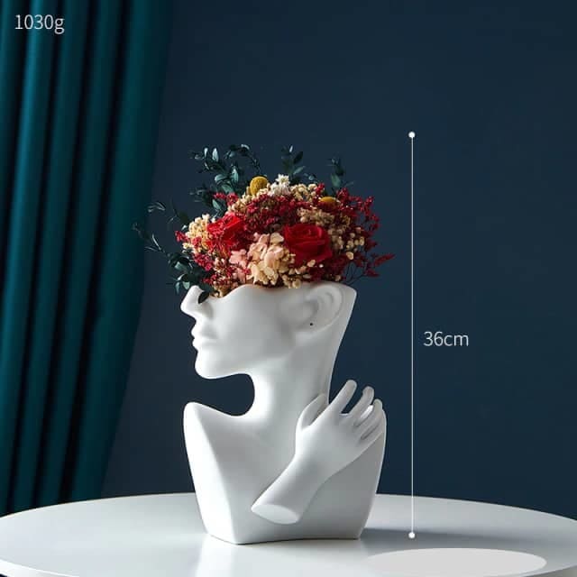 The Niomi – Abstract Face Vase - The NiomiSKU_1753009369512_910