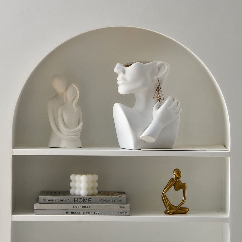 The Niomi – Abstract Face Vase - The NiomiSKU_1753009369512_910