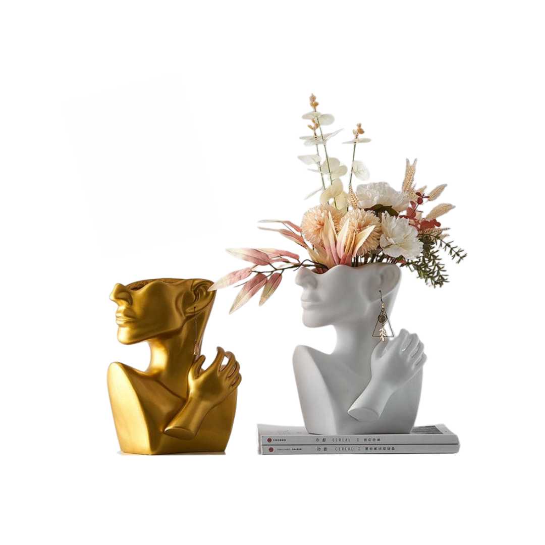 The Niomi – Abstract Face Vase - The NiomiSKU_1753009369512_910