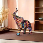 The Niomi – Colorful Graffiti Elephant Sculpture - The NiomiSKU_1753009397386_389
