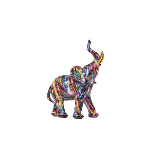The Niomi – Colorful Graffiti Elephant Sculpture - The NiomiSKU_1753009397386_389