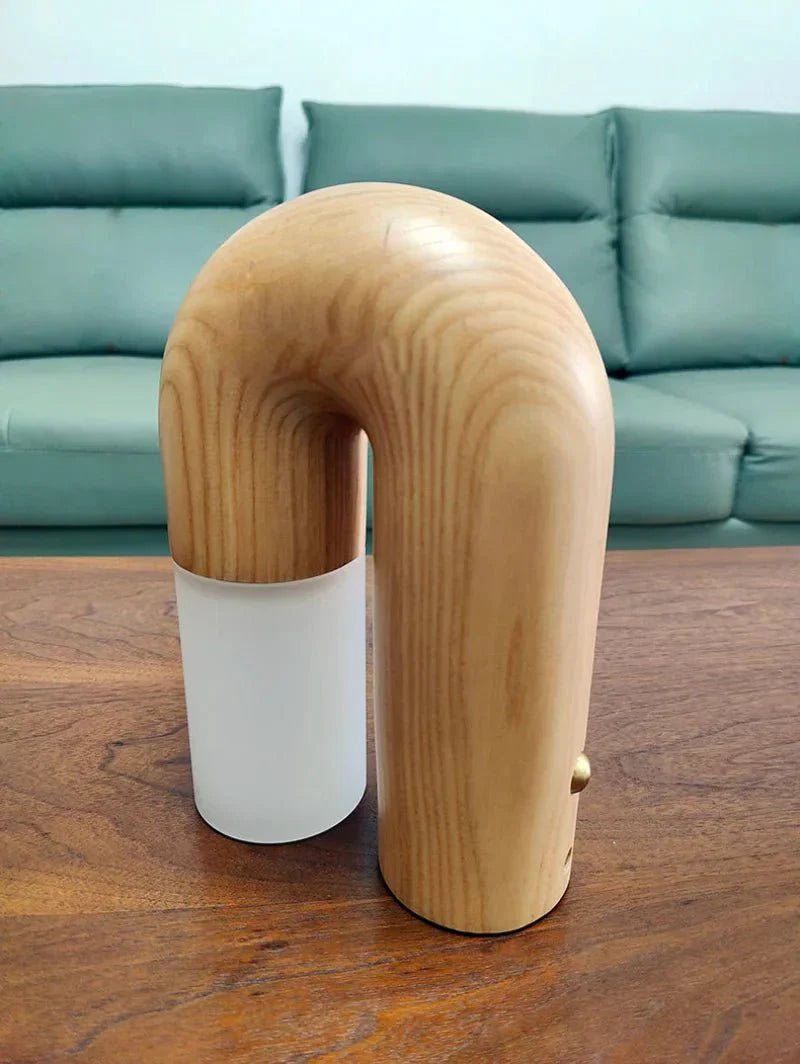 The Niomi – Elegant Vintage Arch Ash Wood Table Lamp for a Touch of Timeless Serenity - The NiomiSKU_1765983370699_573