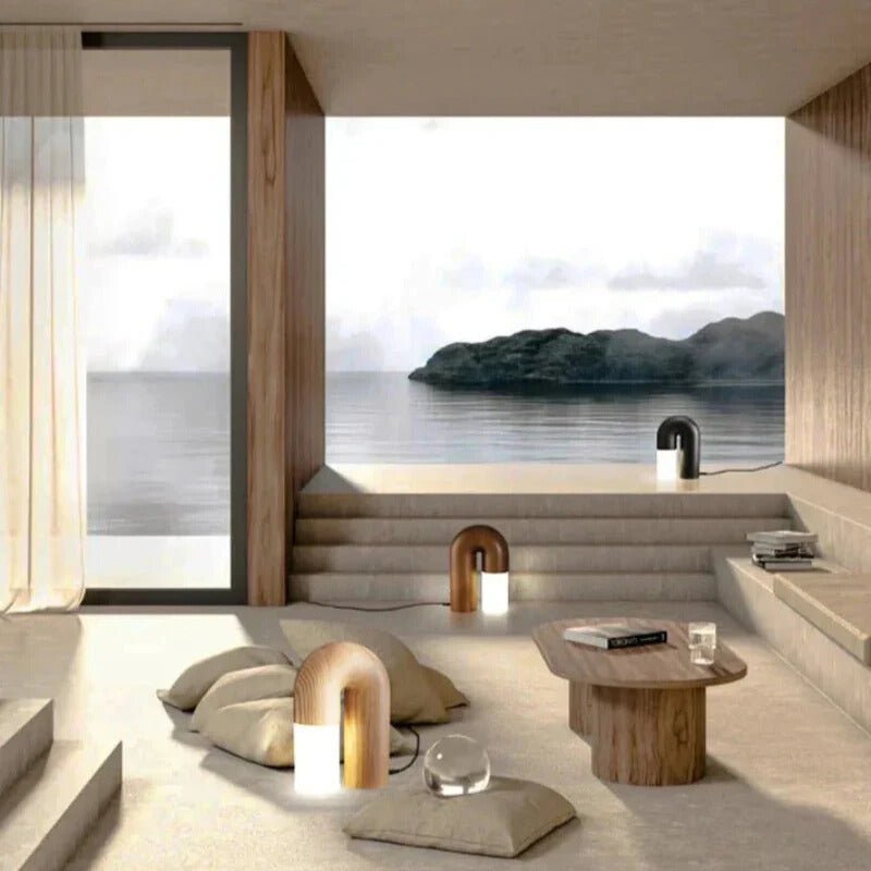 The Niomi – Elegant Vintage Arch Ash Wood Table Lamp for a Touch of Timeless Serenity - The NiomiSKU_1765983370699_573