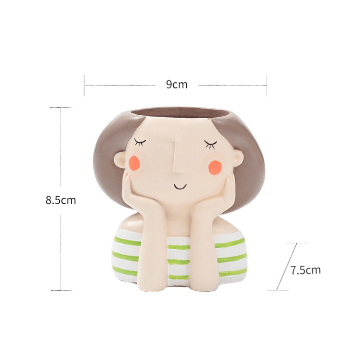 The Niomi – Mini Resin Planter - The NiomiSKU_1753009369750_339