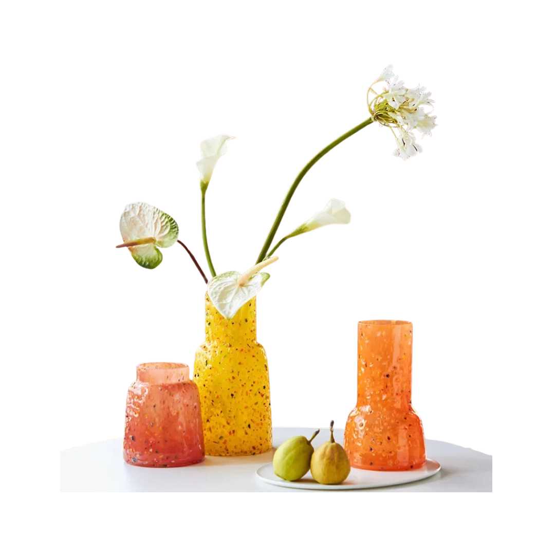 The Niomi – Textured Glass Vase - The NiomiSKU_1753009387869_974