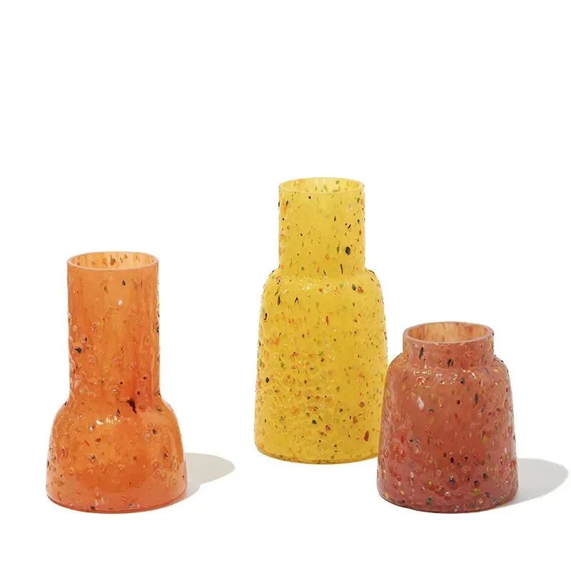 The Niomi – Textured Glass Vase - The NiomiSKU_1753009387869_974